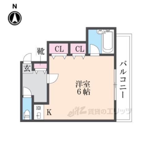 サンライフ東花園(ワンルーム/3階)の間取り写真