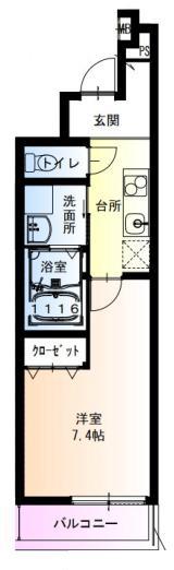 フジパレス西宮今津III番館(1K/3階)の間取り写真