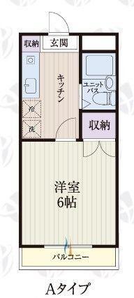 BCASA京王永山RE-BORN(1K/4階)の間取り写真