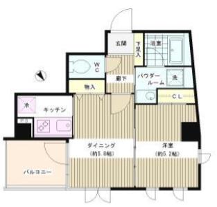 IH STORY 南長崎(1DK/4階)の間取り写真