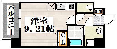 DAVID LINK 東公園(ワンルーム/5階)の間取り写真