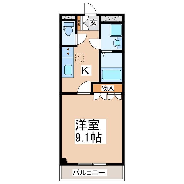 サニーコート(1K/1階)の間取り写真