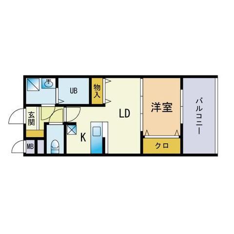 103RESIDENCE(1LDK/2階)の間取り写真