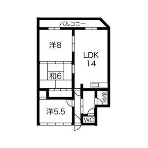 小樽セントラルビル(3LDK/4階)の間取り写真