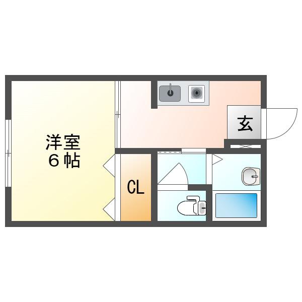 セフィーラ津島(1K/1階)の間取り写真