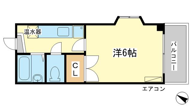 アイランド東今宿(1K/3階)の間取り写真
