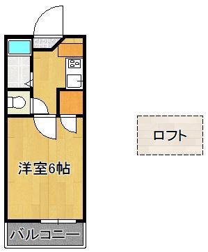 コンフォート守恒I(1K/2階)の間取り写真