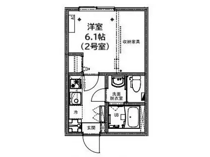 KEIAI RESIDENCE 東村山(1K/2階)の間取り写真