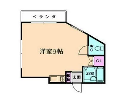 第16プロビナンス村橋(ワンルーム/4階)の間取り写真