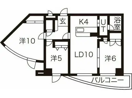 さんぱちBLDI(3LDK/9階)の間取り写真