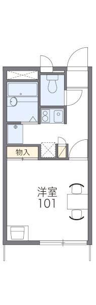 レオパレスさくら(1K/2階)の間取り写真