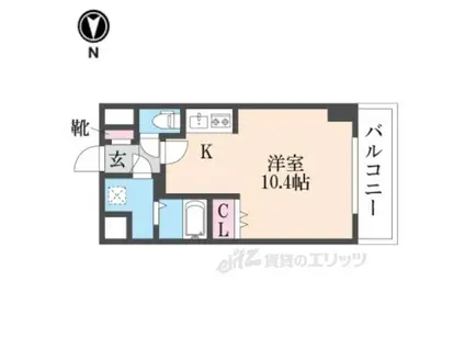 オズレジデンス尼崎(ワンルーム/3階)の間取り写真