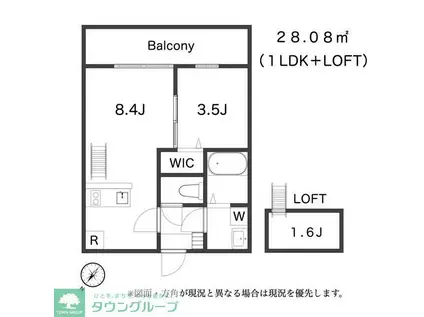 BESTSTAGE狭山(1DK/1階)の間取り写真