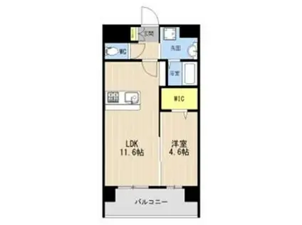 LIBTH菊陽227(1LDK/4階)の間取り写真