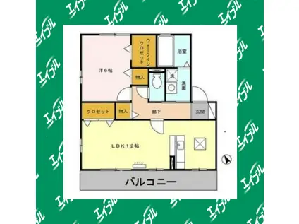 ローゼンハイム(1LDK/1階)の間取り写真