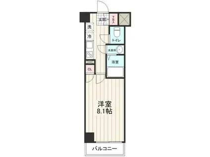 ジェノヴィア練馬高野台スカイラン(1K/4階)の間取り写真