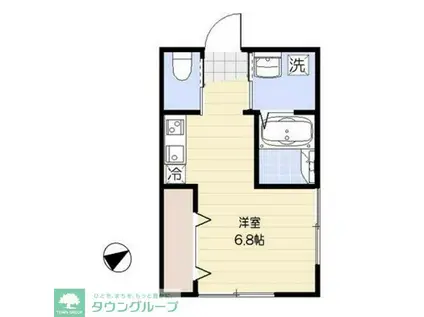 ヴェルメ江北(ワンルーム/3階)の間取り写真