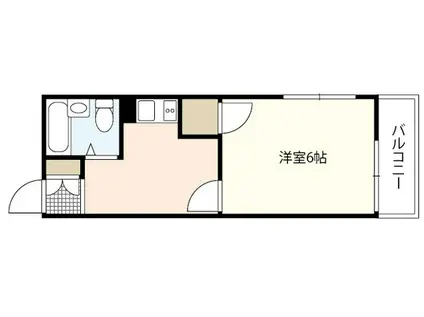 黒ひげ海賊団(1K/5階)の間取り写真