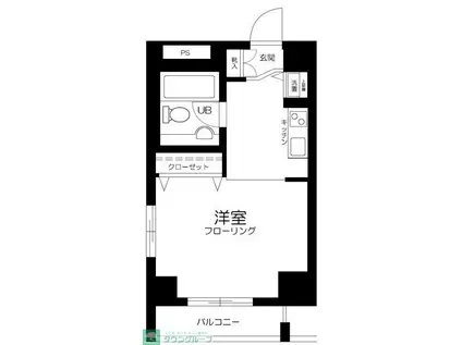 メトロフォート(1K/5階)の間取り写真