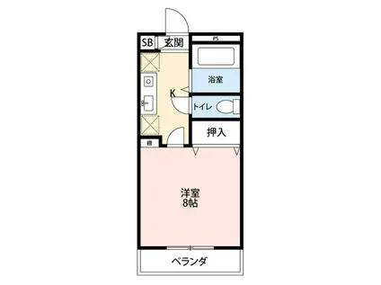 CA&65287MIAA(1K/1階)の間取り写真