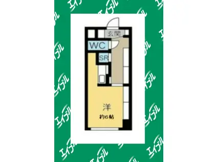 SLR吹上(ワンルーム/3階)の間取り写真