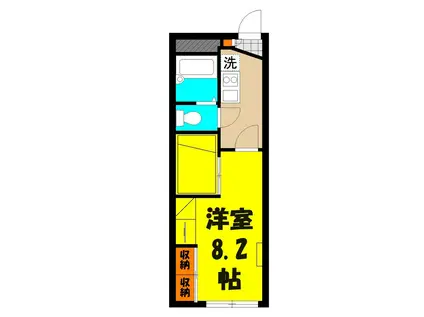 フレイグラント(1K/2階)の間取り写真