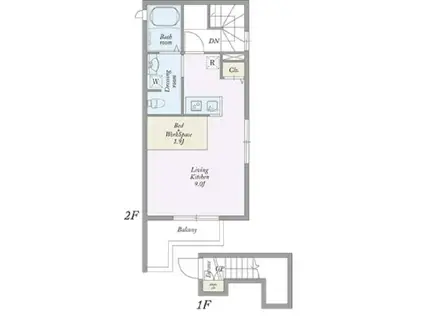 MY STYLE VINTAGE赤羽西(1SK/2階)の間取り写真