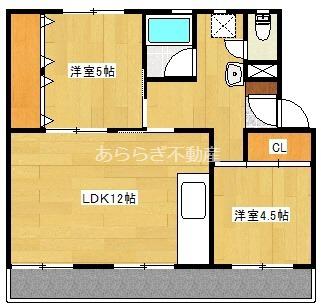 芳川マンション(2LDK/2階)の間取り写真