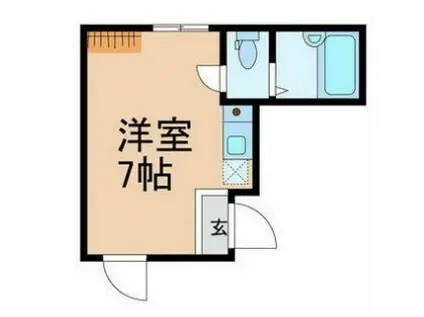 京成押上線 京成立石駅 徒歩10分 3階建 築8年(ワンルーム/2階)の間取り写真