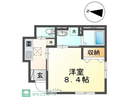 GRAN LUCE(1K/1階)の間取り写真