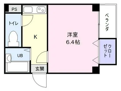 メゾン蔵(1K/5階)の間取り写真