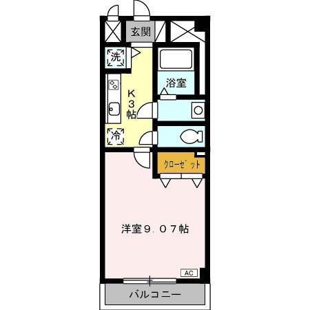 プレストンズ新栄(1K/2階)の間取り写真