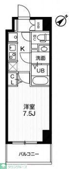 NSTAGE西所沢(1K/4階)の間取り写真