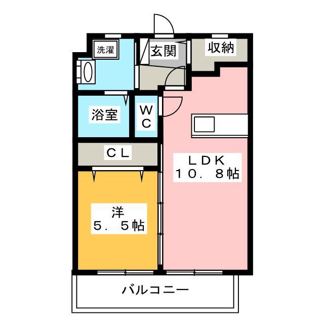 ARITAMA-SO(1LDK/1階)の間取り写真