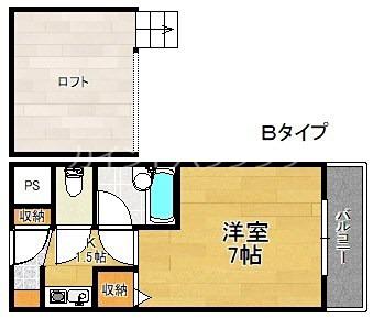 エクシブIDE(1K/3階)の間取り写真