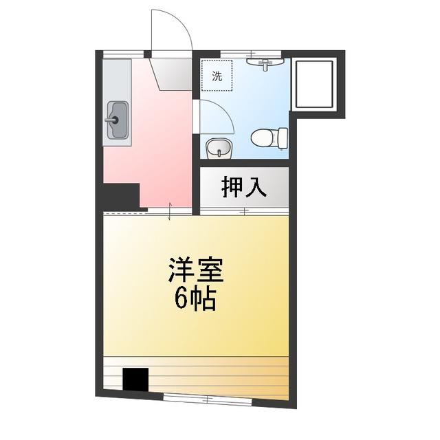 森永レジデンス(1K/2階)の間取り写真