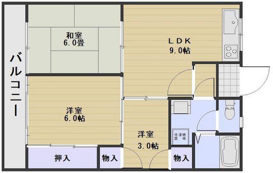 TIERRA芳泉II(3LDK/4階)の間取り写真