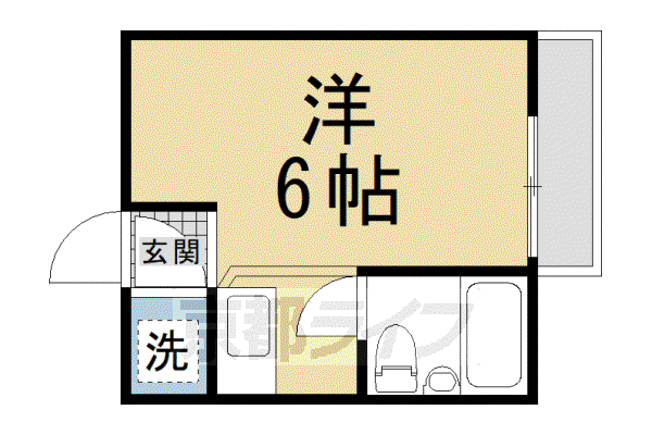 コットンハウス95(1K/5階)の間取り写真