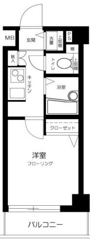 トーシンフェニックス上北沢ツインコート(1K/3階)の間取り写真