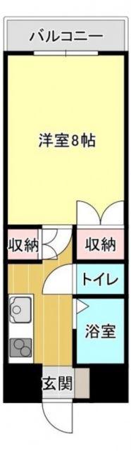 アーバンコート徳常(1K/2階)の間取り写真