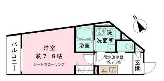 LAUREL墨田(1K/3階)の間取り写真