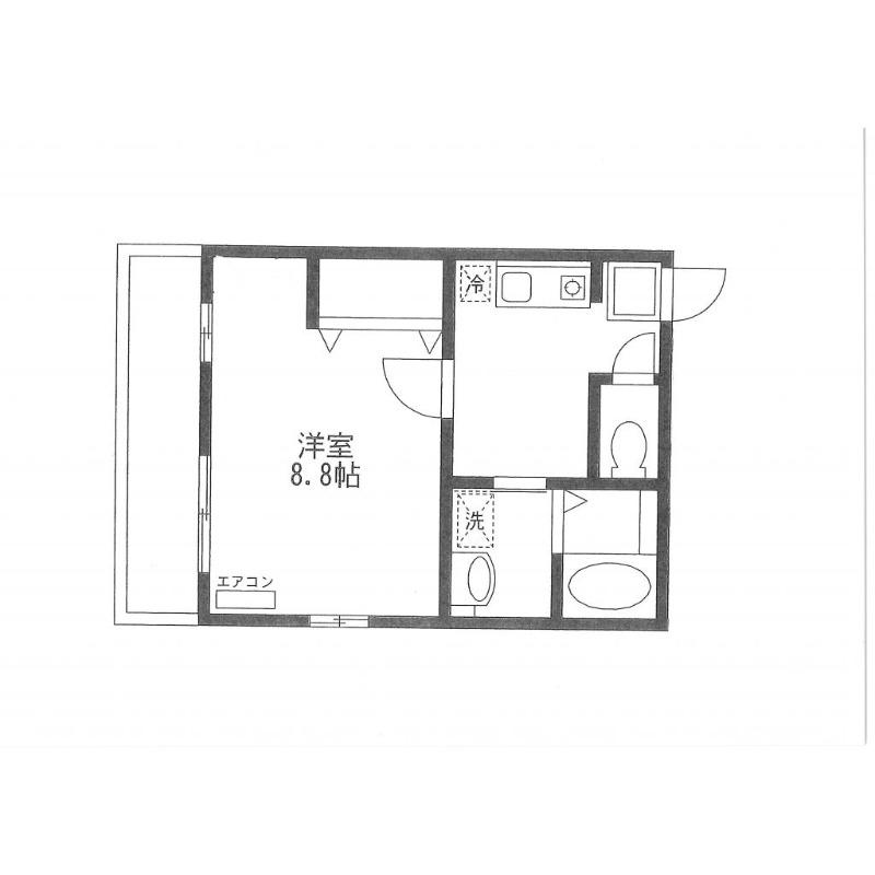 CASA DE ONO(1K/2階)の間取り写真