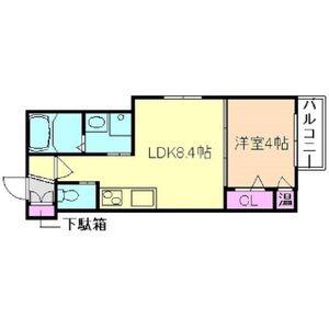 F ASECIA LOBELIE(1LDK/2階)の間取り写真