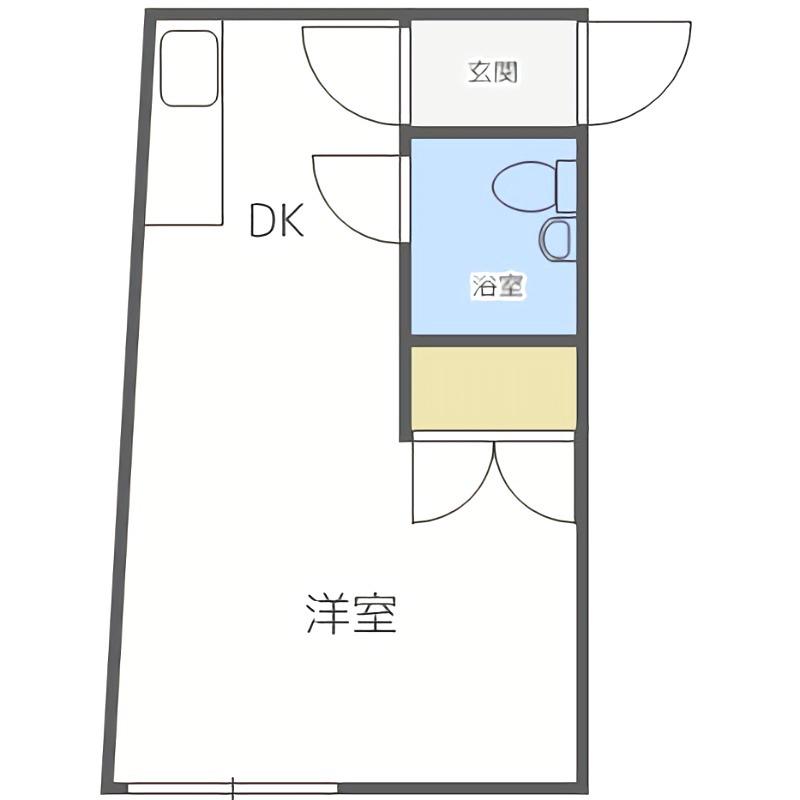シティハイツ1315(1DK/2階)の間取り写真