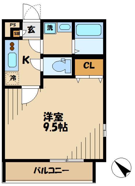 リブリ・暁(1K/3階)の間取り写真
