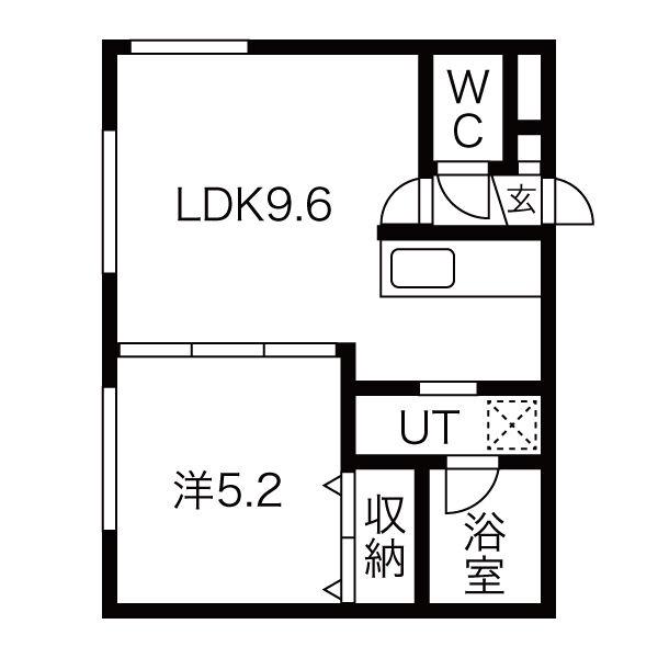 ANNEX(1LDK/3階)の間取り写真