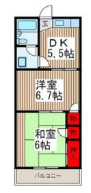 CYS駒場(2DK/2階)の間取り写真