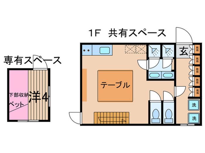 SERENA(ワンルーム/3階)の間取り写真