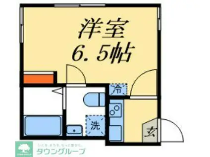 鳩ヶ谷フラッツ(1K/2階)の間取り写真