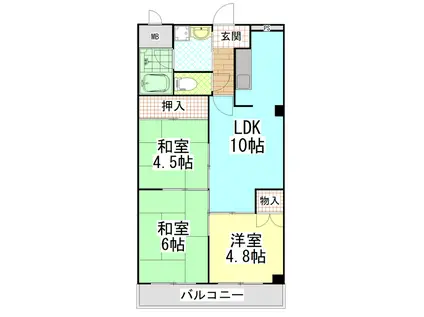 ルアージュ(3LDK/2階)の間取り写真